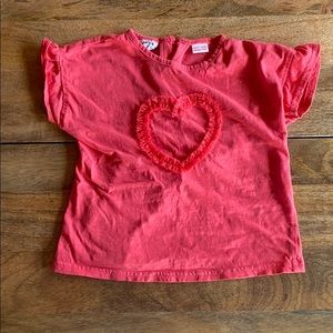 Zara Toddler Heart Tee